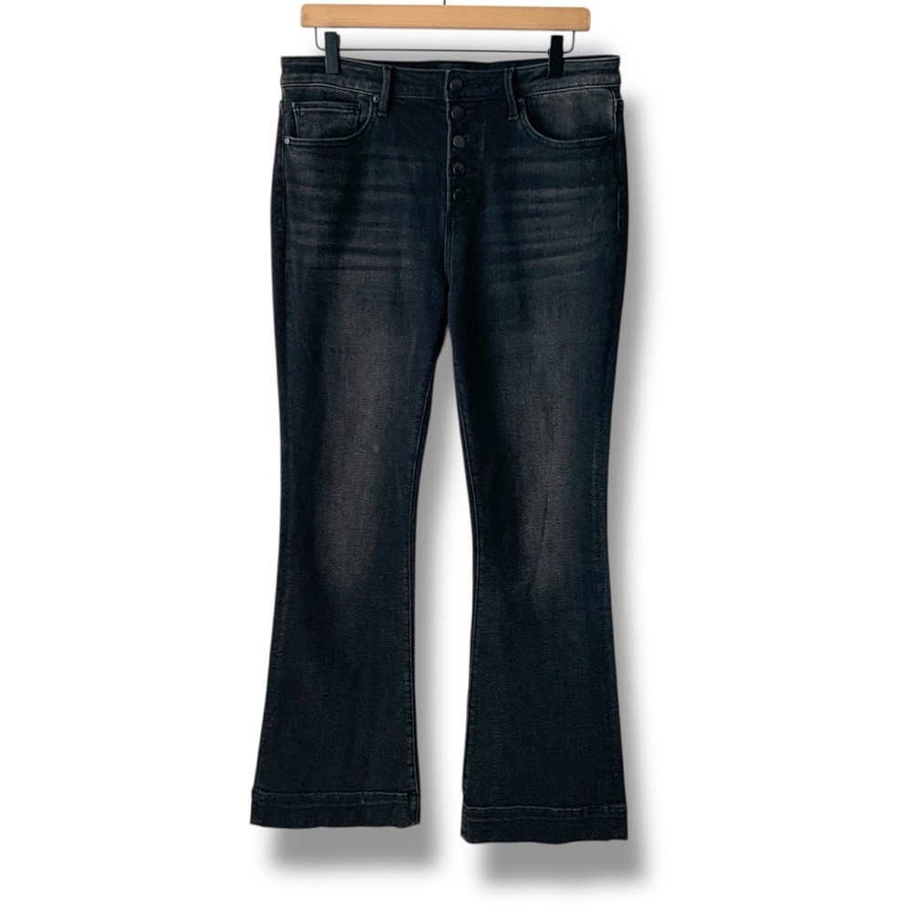 DRIFTWOOD Wyatt Mid-Rise Bootcut Jeans Dark Wash Black Size 30